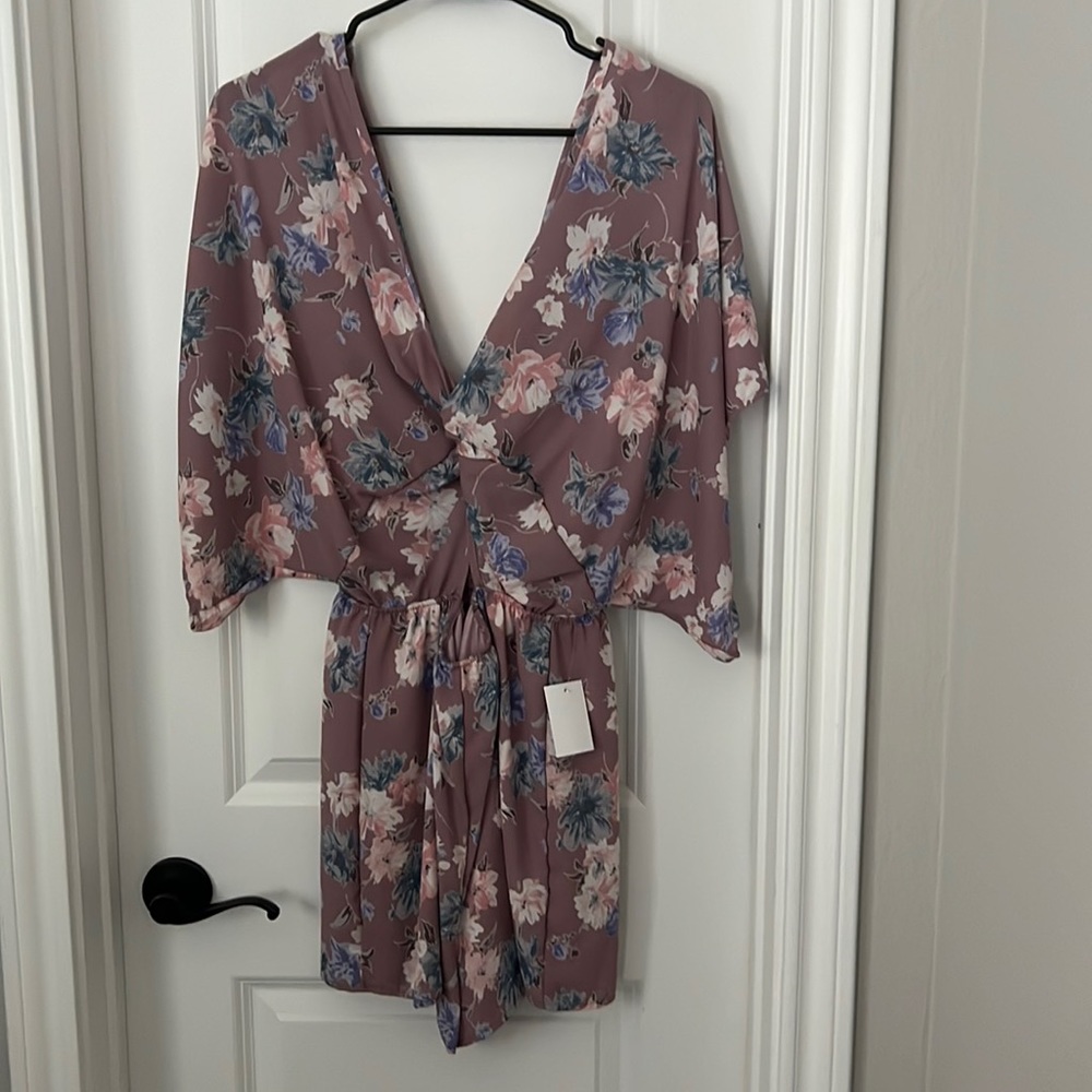 NWT Charlotte Russe floral romper